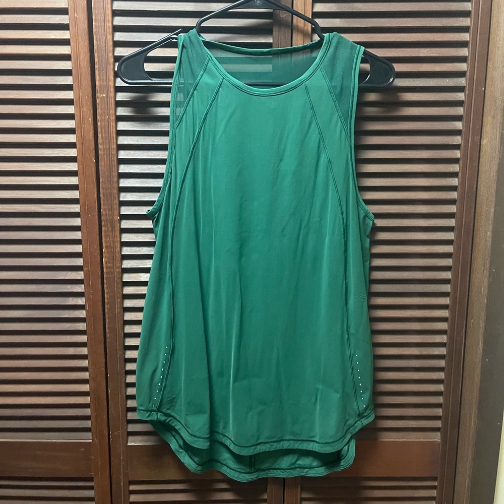 Lululemon Green Sculpt Tank Mesh Green Size L